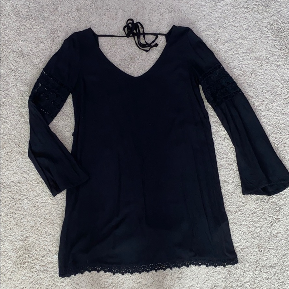 H&M Black Mini Shift Dress